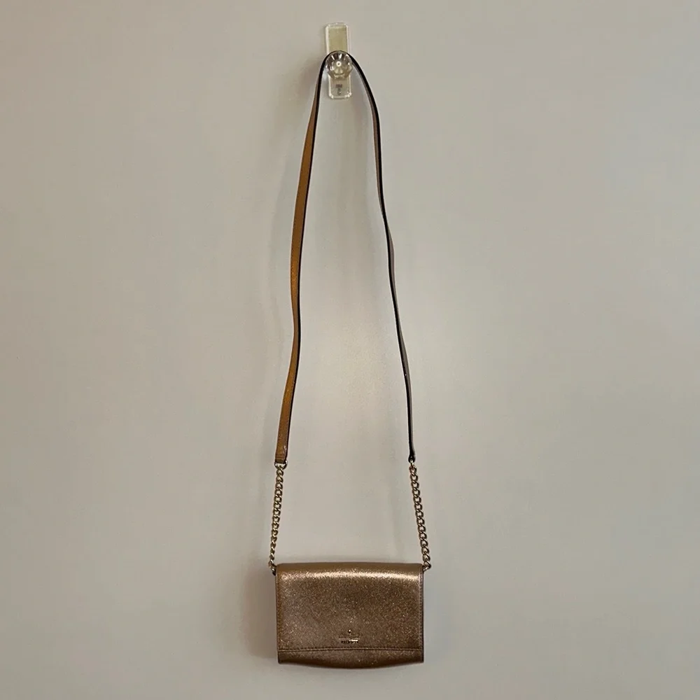 Kate Spade Rose Gold Metallic Crossbody Bag
